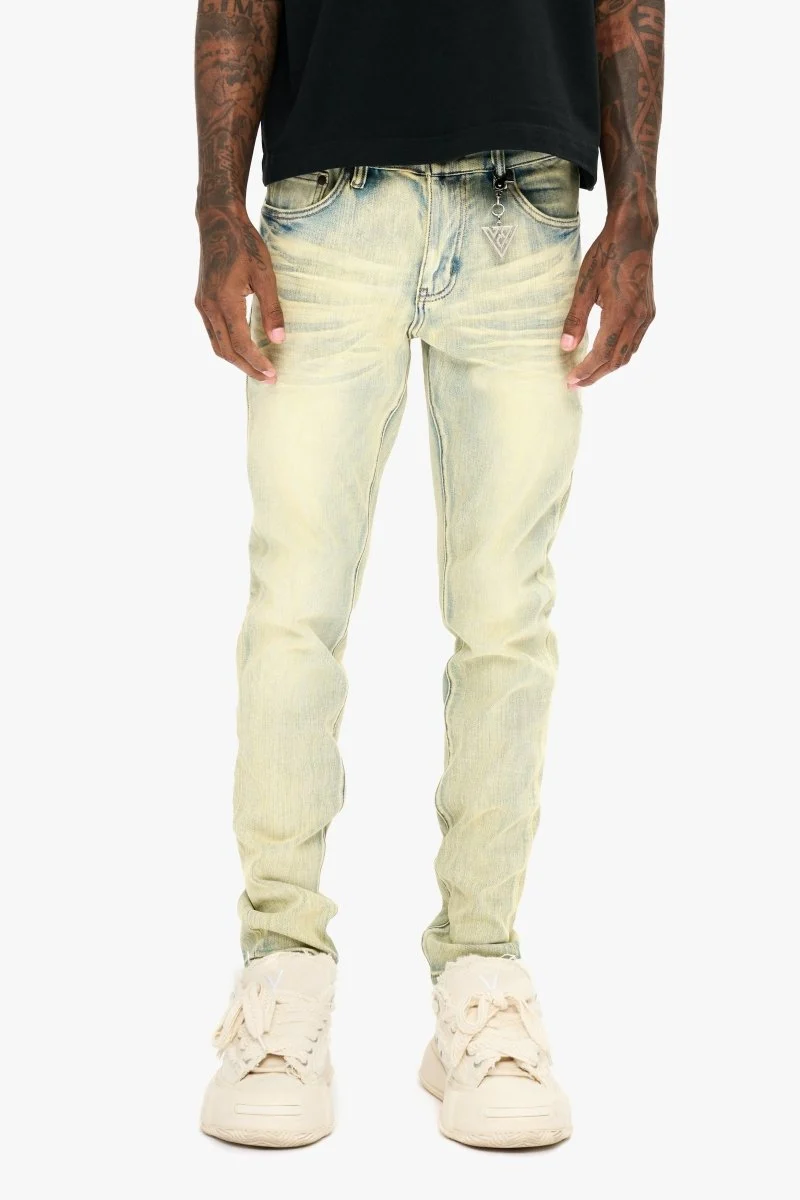 Valabasas Mr. Slim Jean Vintage Wash Jeans - Light Wash - Image 2
