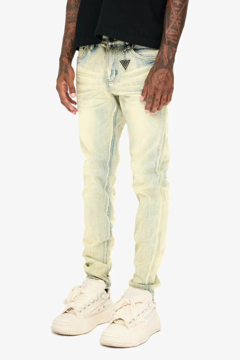 Valabasas Mr. Slim Jean Vintage Wash Jeans - Light Wash - Image 3