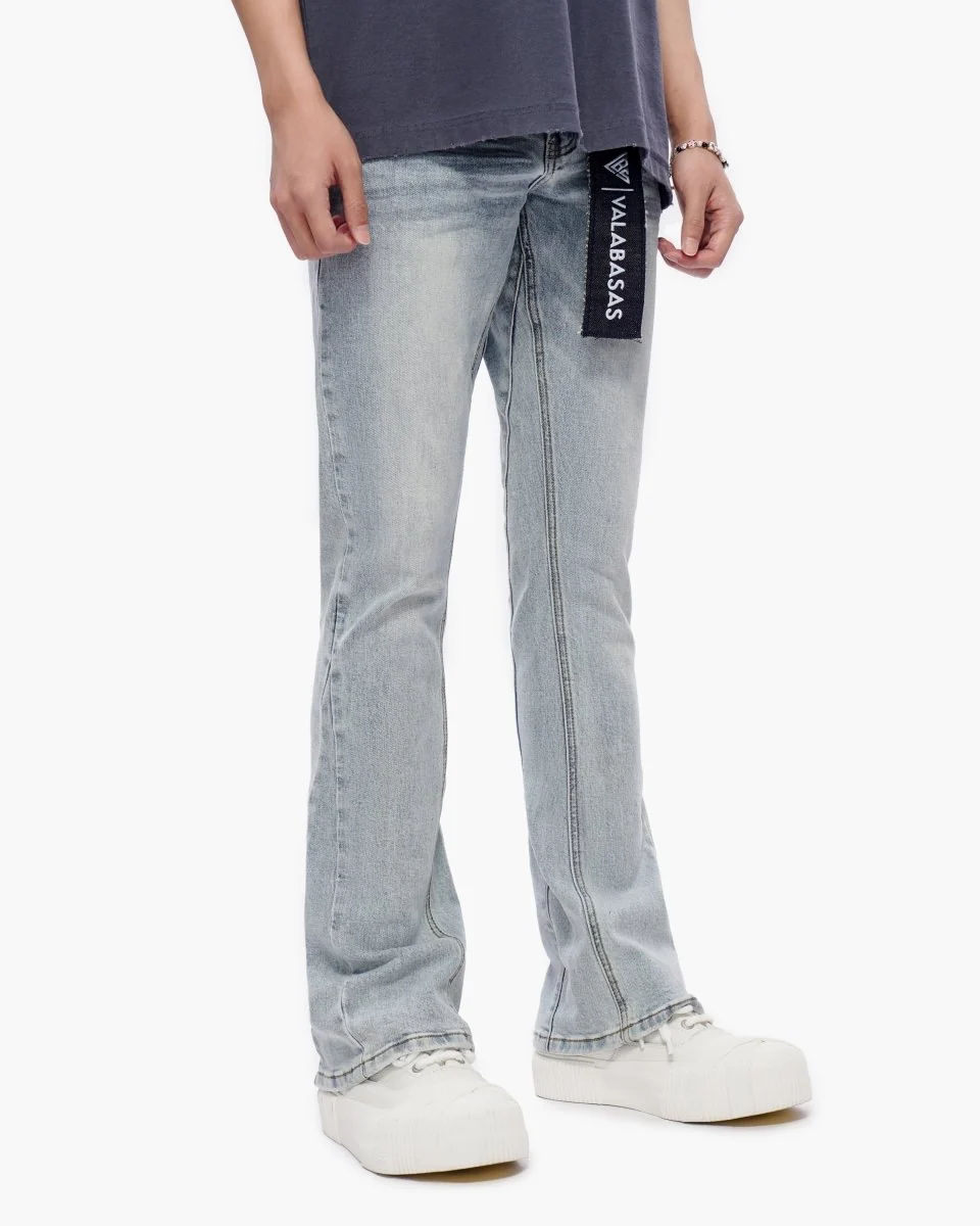 Valabasas Stacked Jeans - Light Wash - Image 6