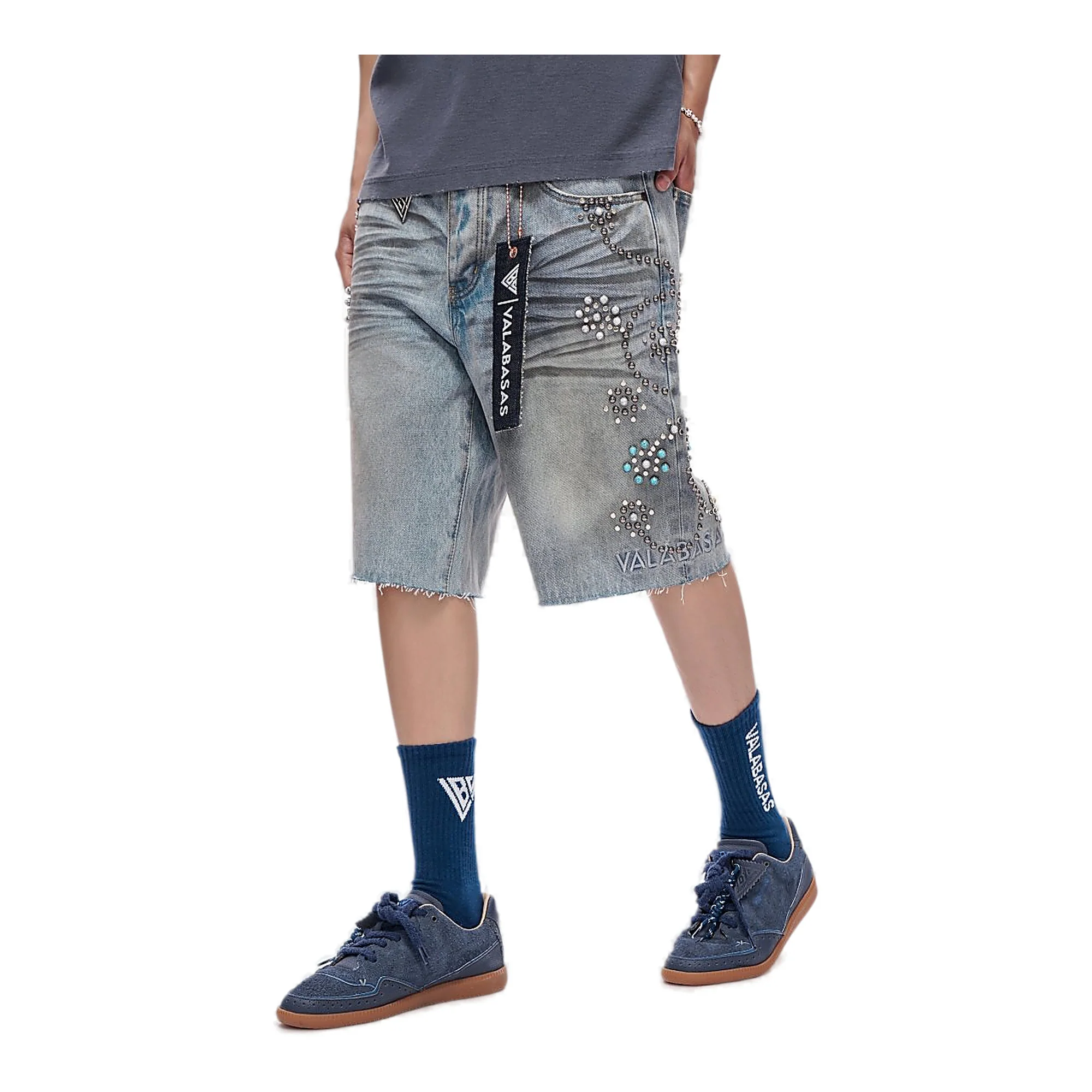 Valabasas Muse Shorts - Raw Hem Light Dirty Wash