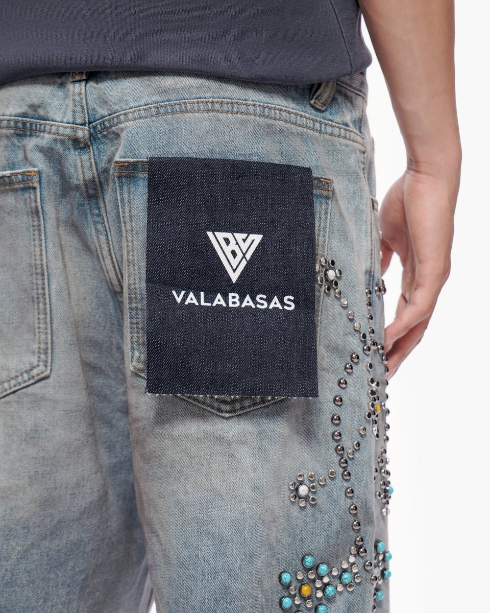 Valabasas Muse Shorts - Raw Hem Light Dirty Wash - Image 9