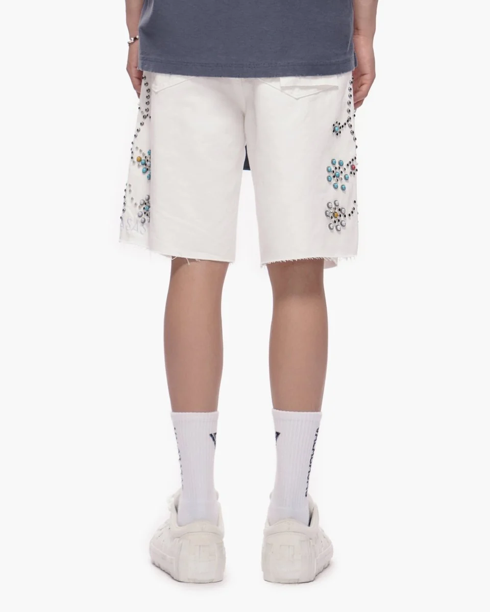 Valabasas Jewel Shorts - Embroidered White - Image 7