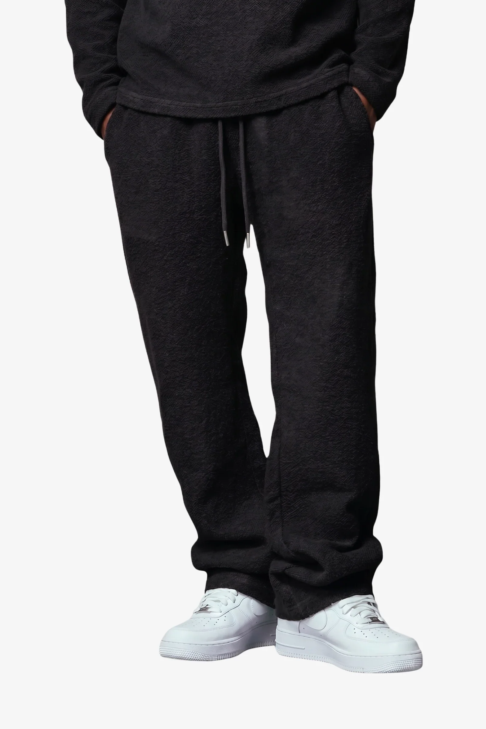 Silnt Chptrs Tapestry Sweatpants - Straight-Leg Black - Image 2