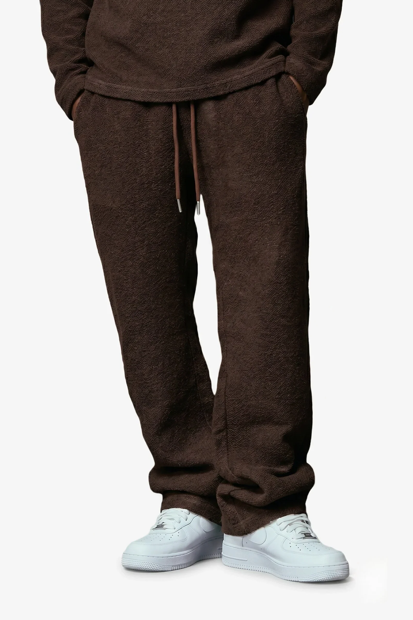 Silnt Chptrs Tapestry Sweatpants - Textured Brown - Image 2
