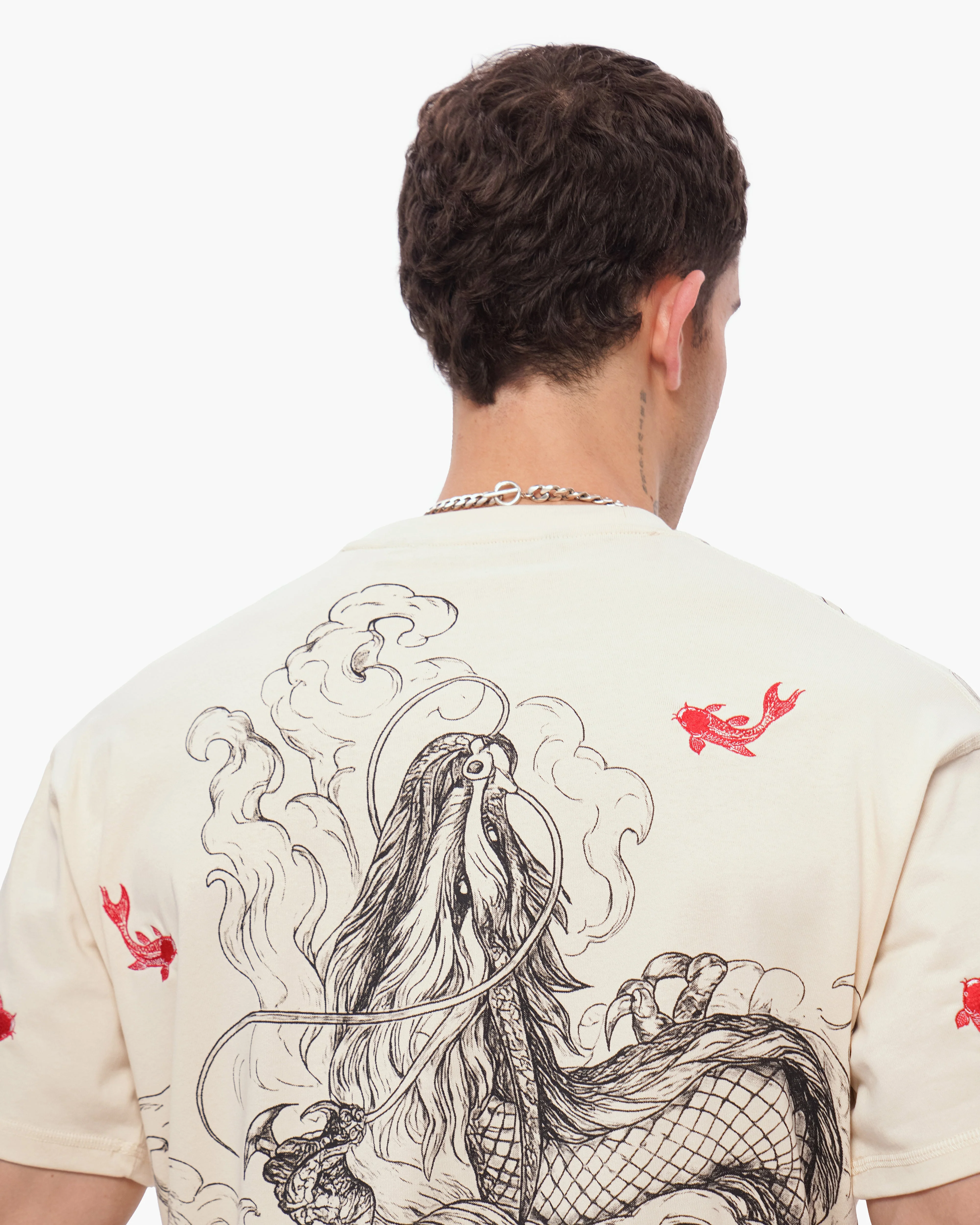 Valabasas Mythic Flow Tee - Graphic Beige - Image 2