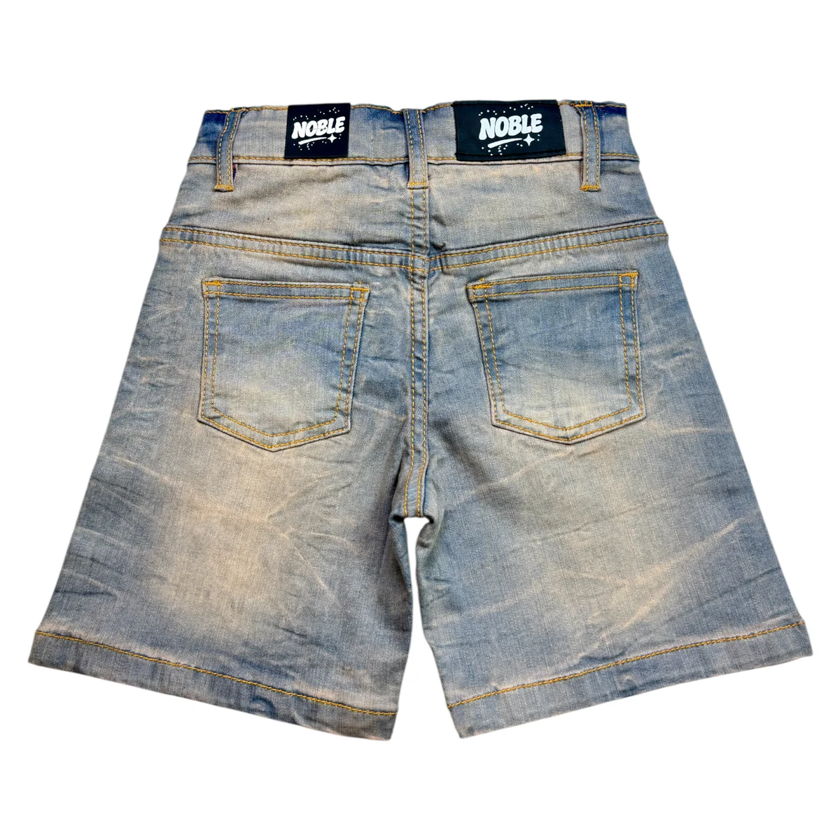 Noble Shooting Stars Kids Shorts - Embroidered Multi - Image 3