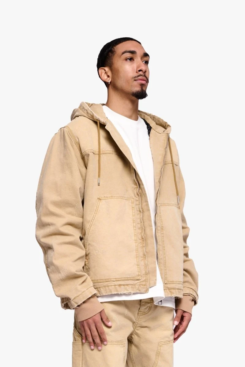 Valabasas Nest Jacket Coat Wheat Washed - Image 5