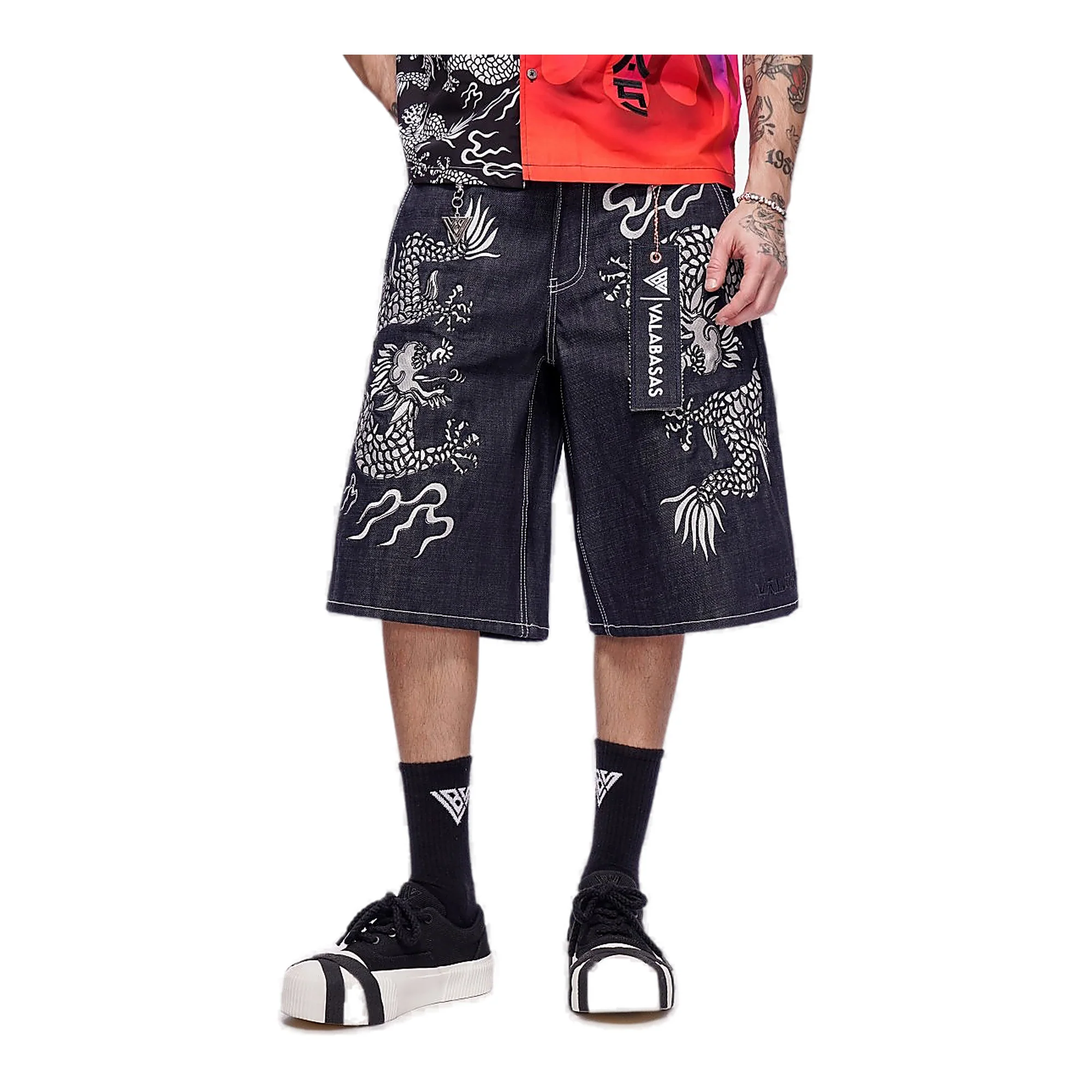 Valabasas Koi Shorts - Graphic Indigo