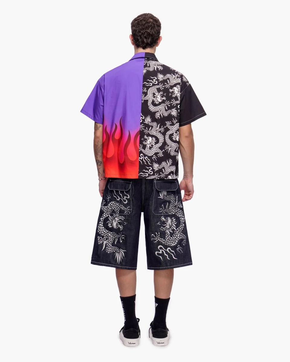 Valabasas Koi Shorts - Graphic Indigo - Image 10