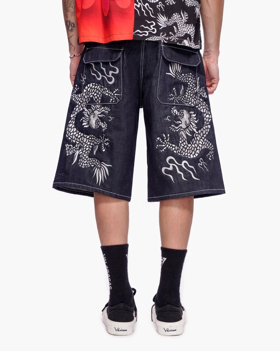 Valabasas Koi Shorts - Graphic Indigo - Image 6