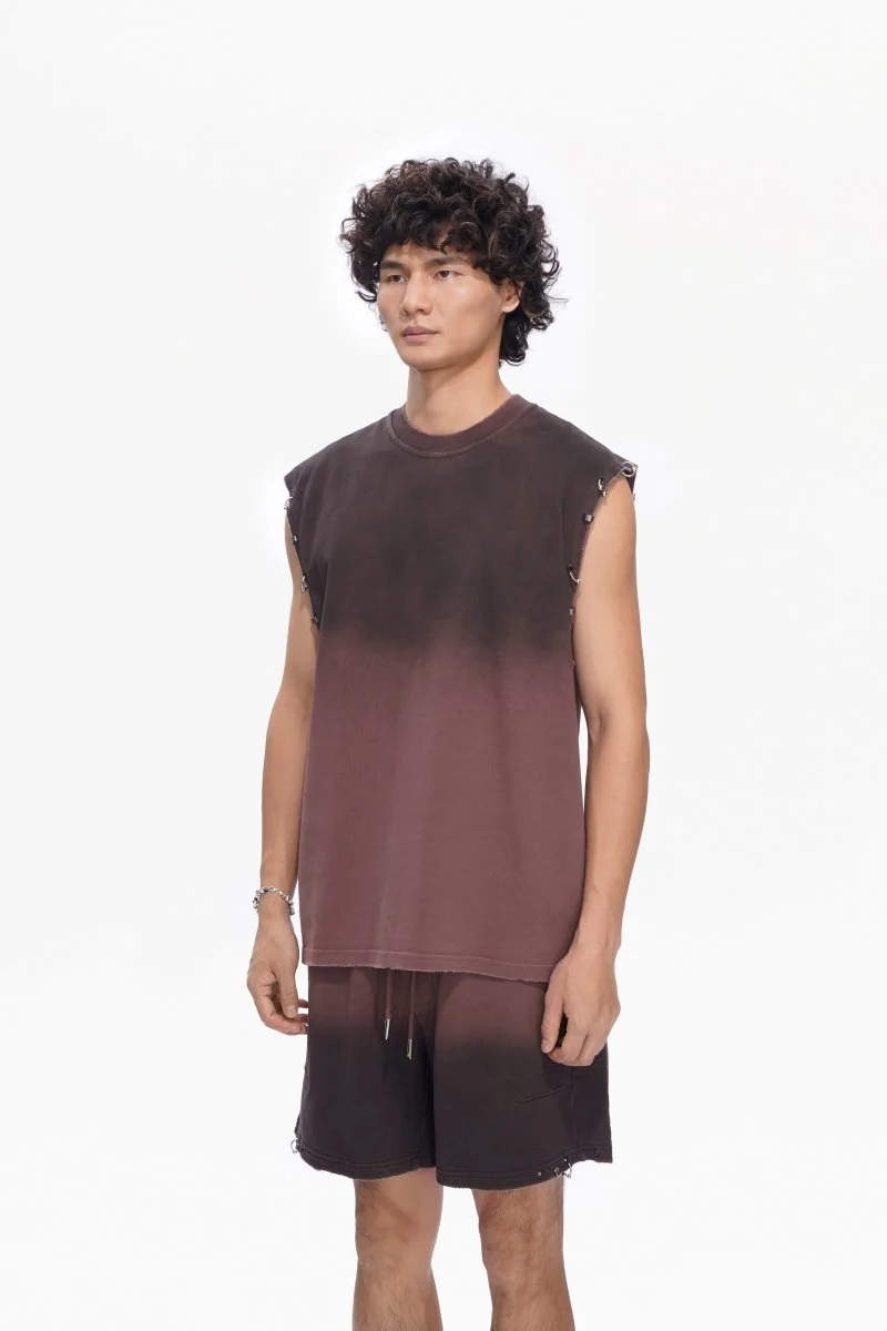 Valabasas Gradient Tee - Raw Edge Red - Image 3