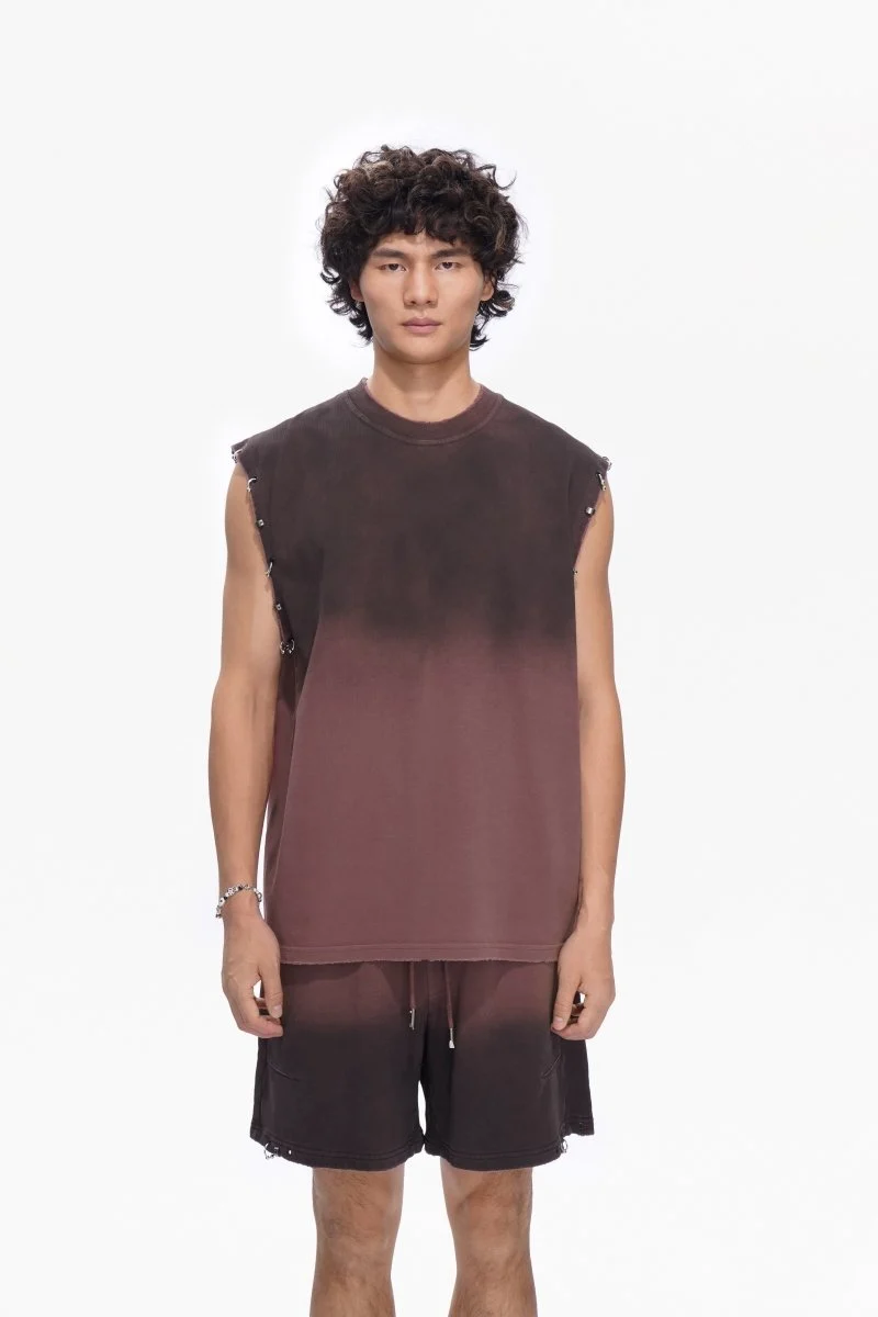 Valabasas Gradient Tee - Raw Edge Red - Image 6