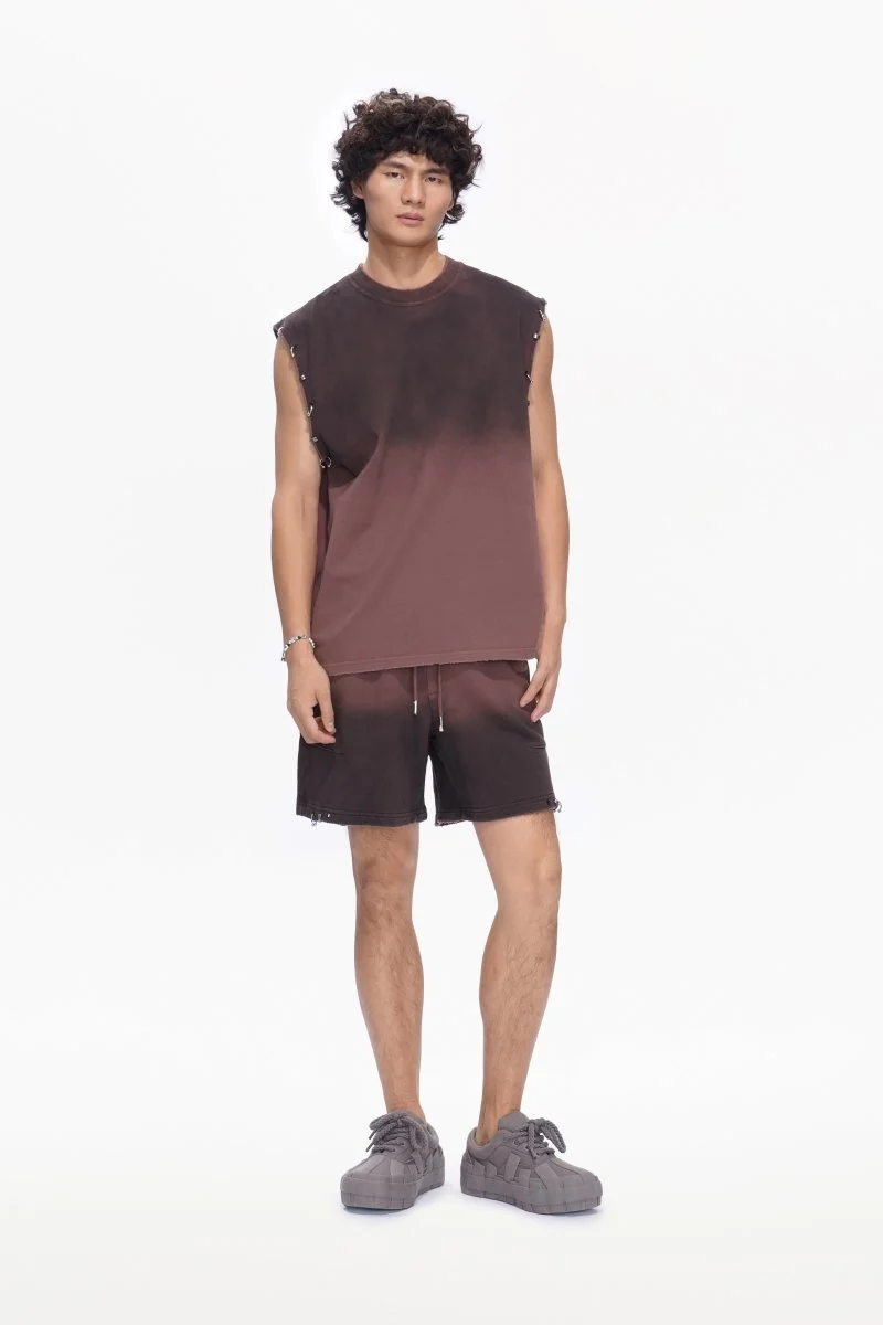 Valabasas Gradient Tee - Raw Edge Red - Image 7
