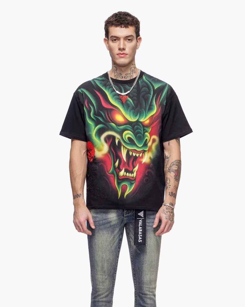 Valabasas Serpent Tee - Graphic Black - Image 3