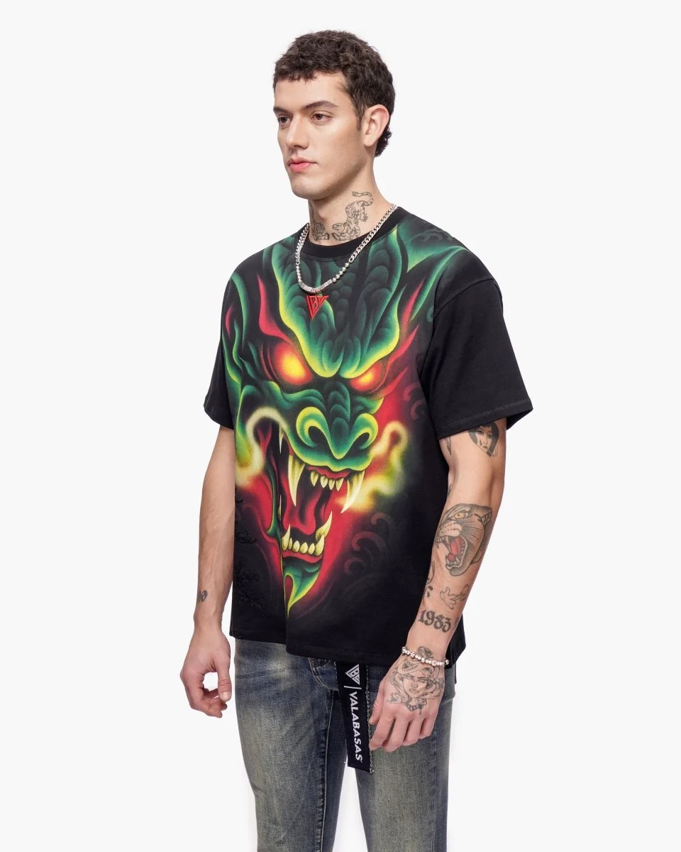 Valabasas Serpent Tee - Graphic Black - Image 8