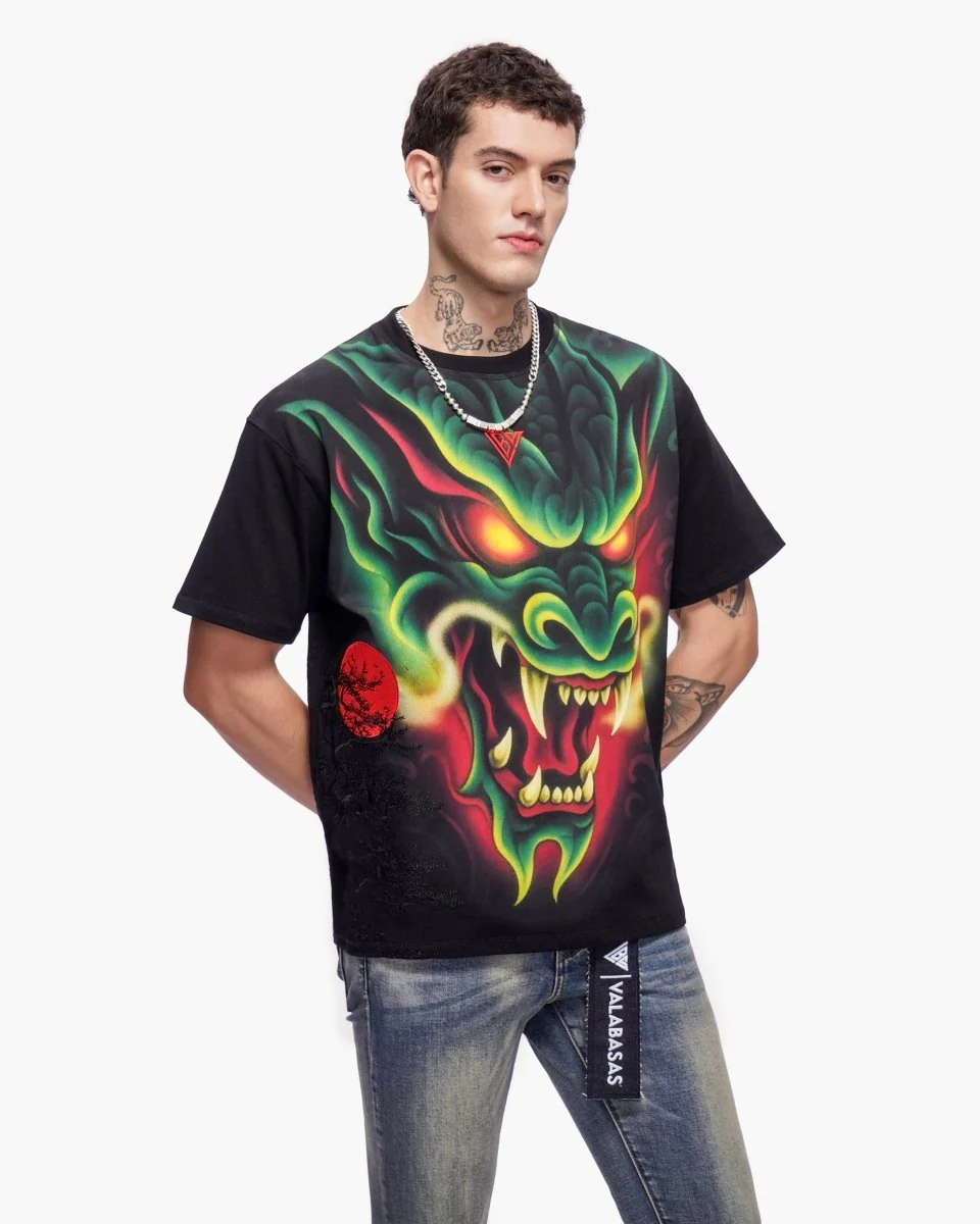 Valabasas Serpent Tee - Graphic Black - Image 9