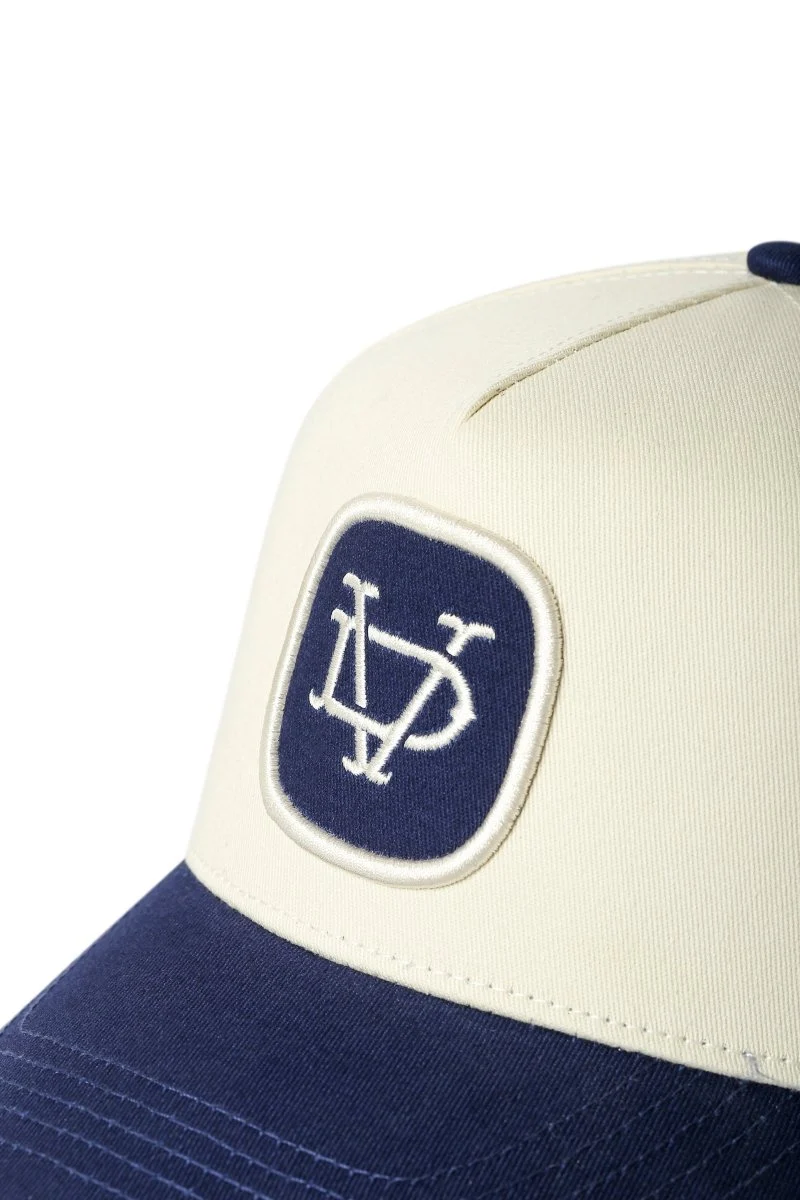 Vala De Labasas Nobeless Trucker Hat Off White/ Navy - Image 6