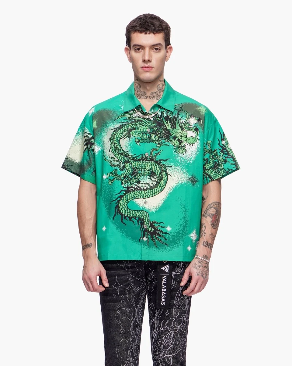 Valabasas Noriku Button Down - Relaxed Fit Green - Image 2