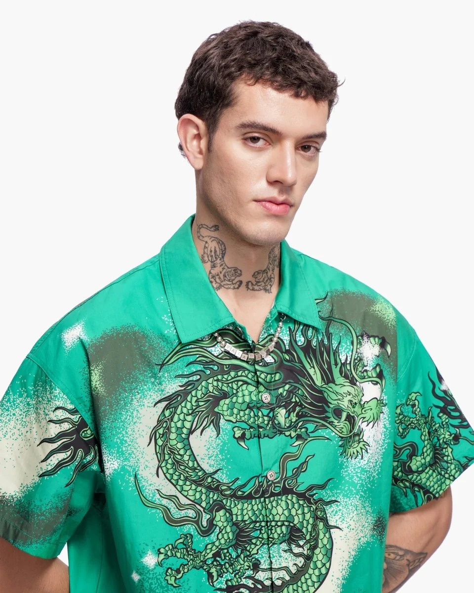 Valabasas Noriku Button Down - Relaxed Fit Green - Image 4