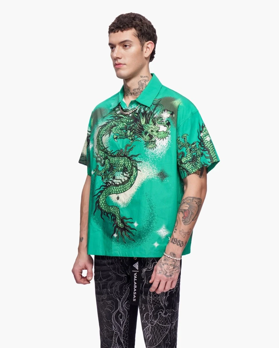 Valabasas Noriku Button Down - Relaxed Fit Green - Image 9