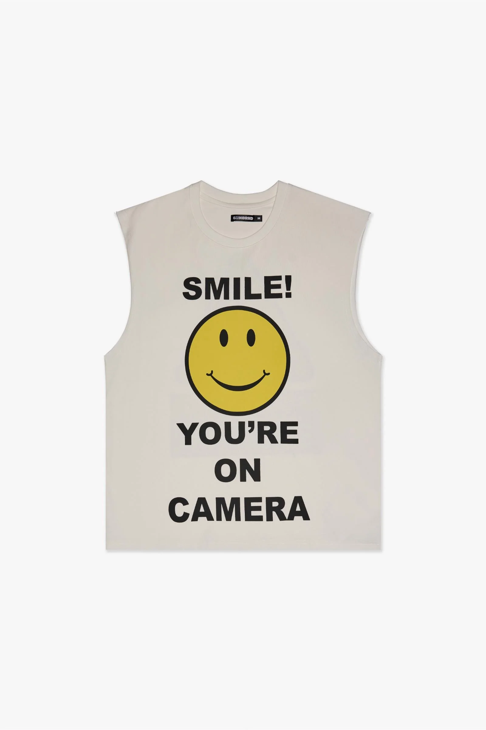 6Th Nbrhd Notice Sleeveless Tee Men's Tank Top White - Image 2