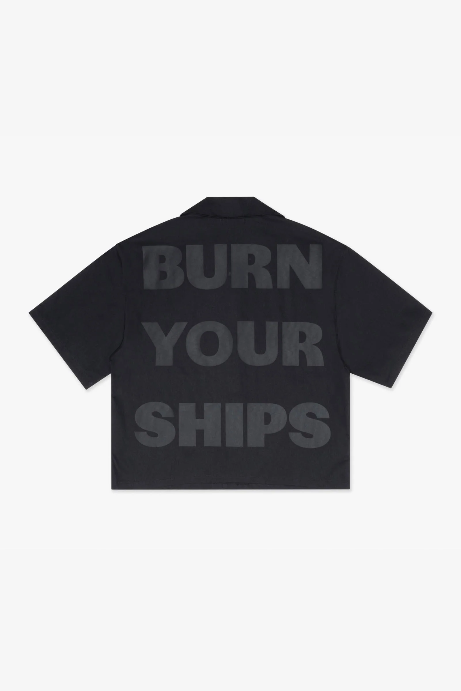 Silnt Chptrs Back Print Shirt - Oversized Black - Image 4