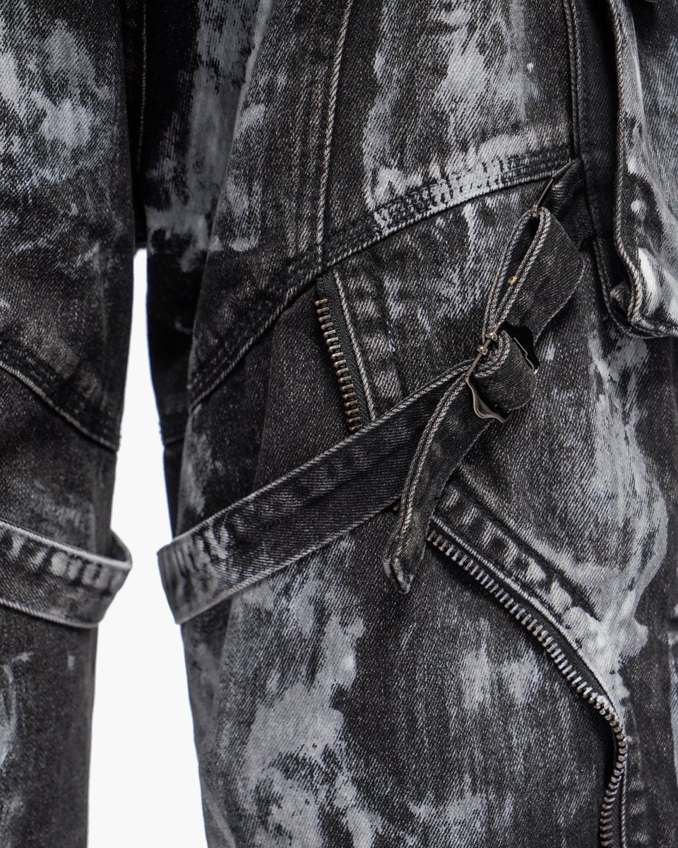 Valabasas Distressed Cargo Shorts - Heavyweight Black - Image 5