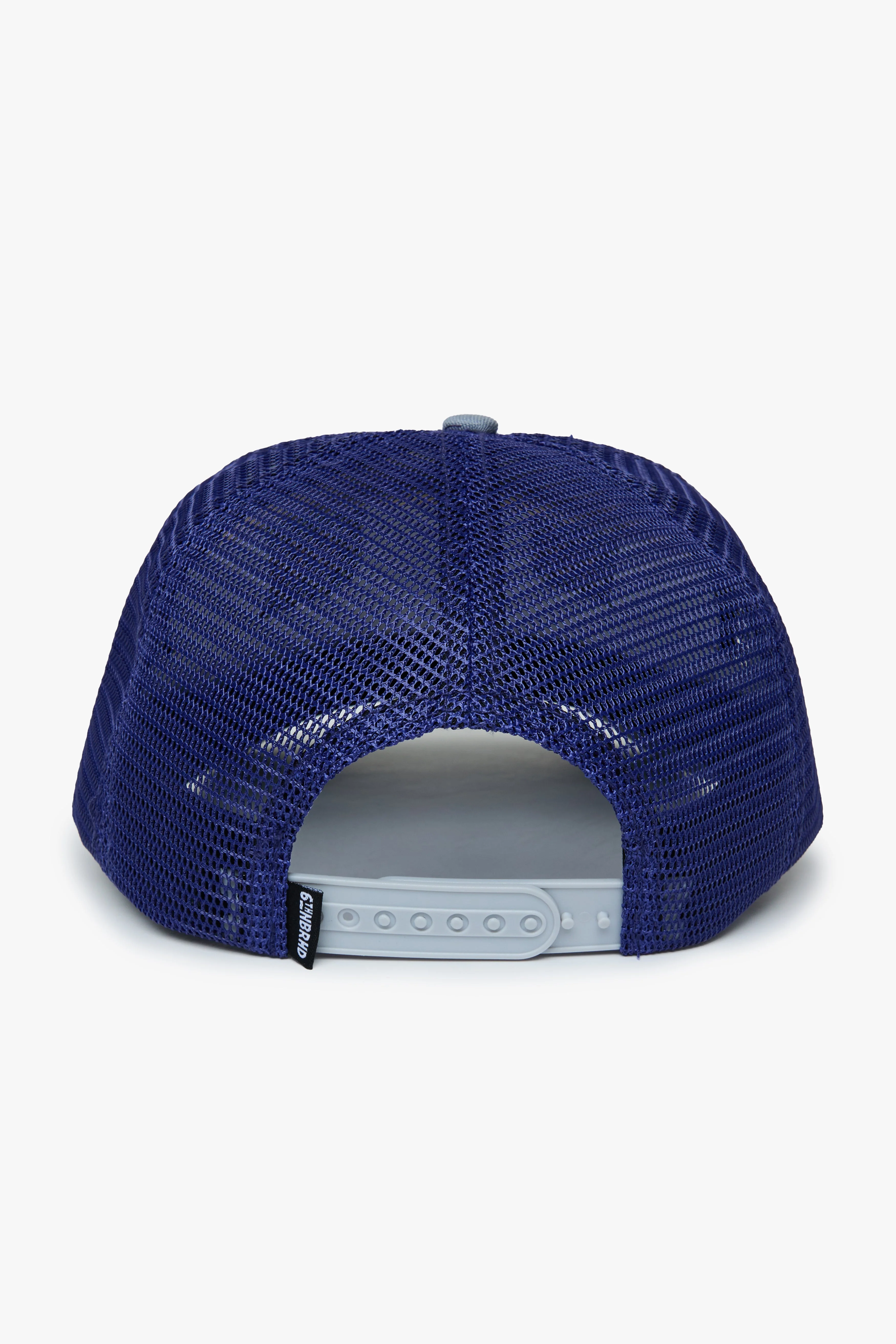 6Thneighborhood Gradient Logo Snapback Hat - Structured Gry/Nvy - Image 4
