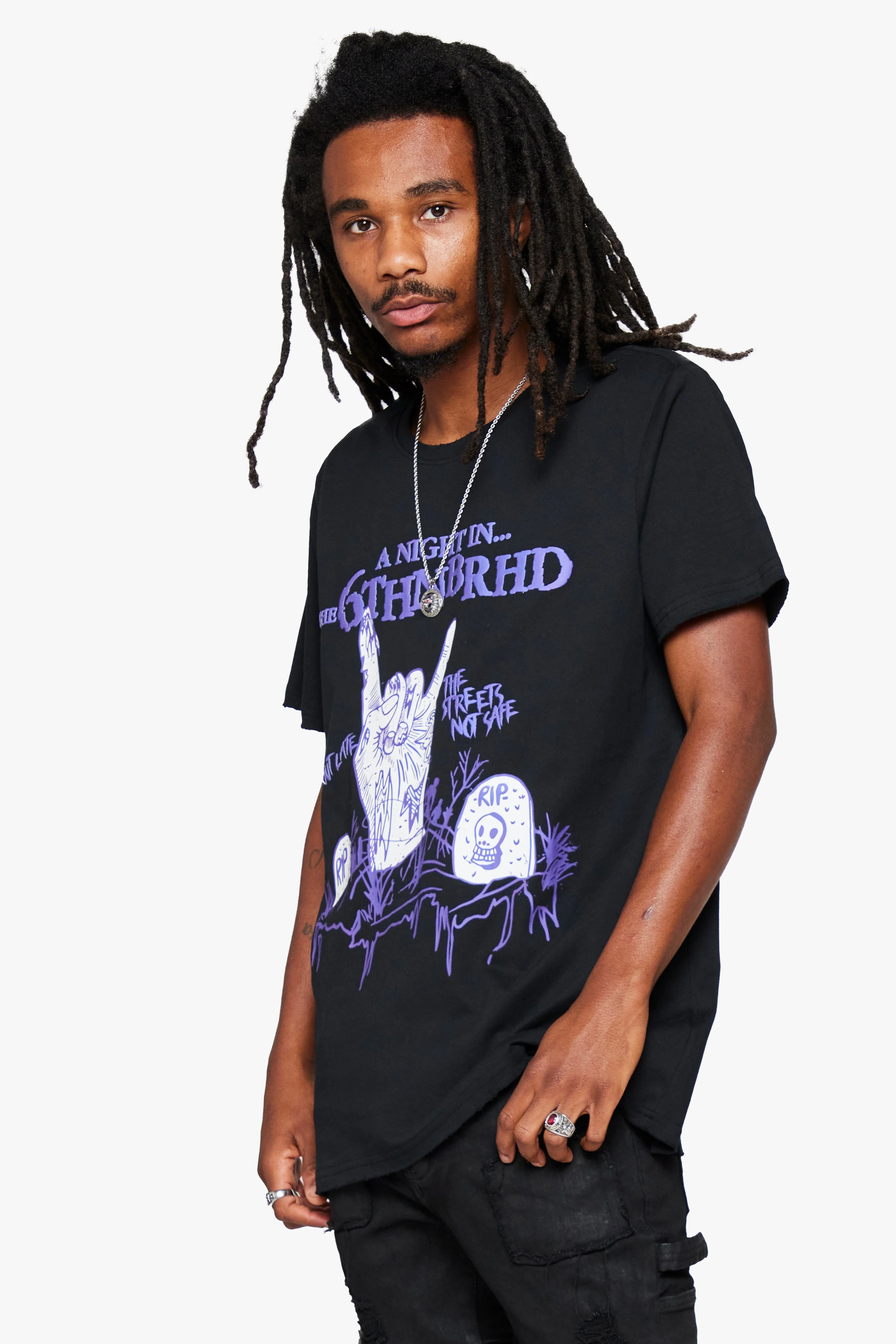 6Thneighborhood Outlate Tee - Graphic Black - Image 4