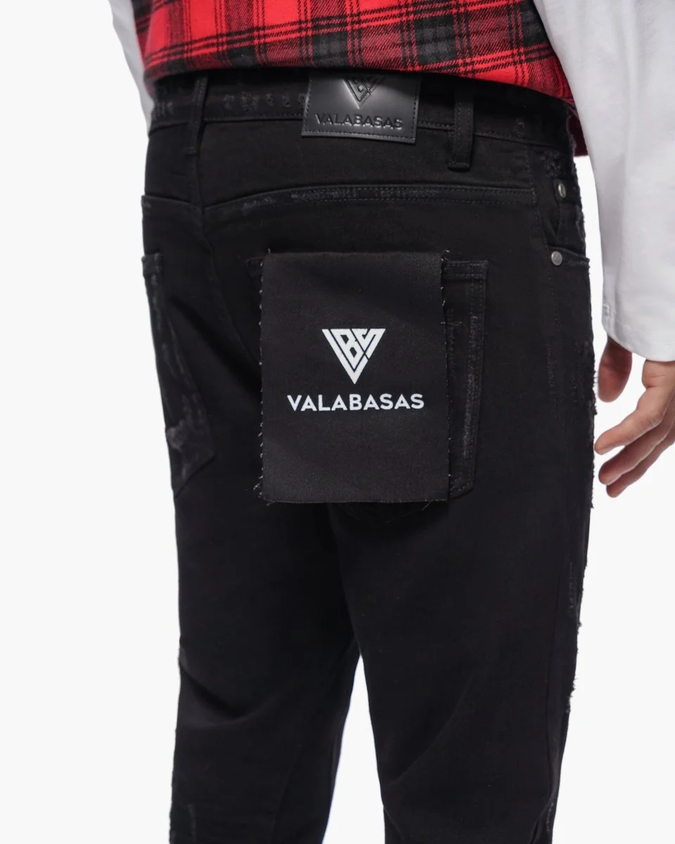 Valabasas Signature Jeans - Stacked Jet Black - Image 4