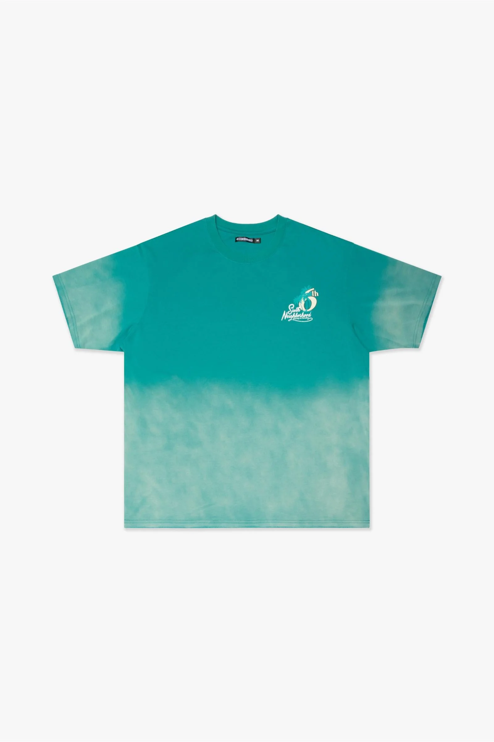 6Th Nbrhd Paradise Men's T-Shirt Aqua - Image 2