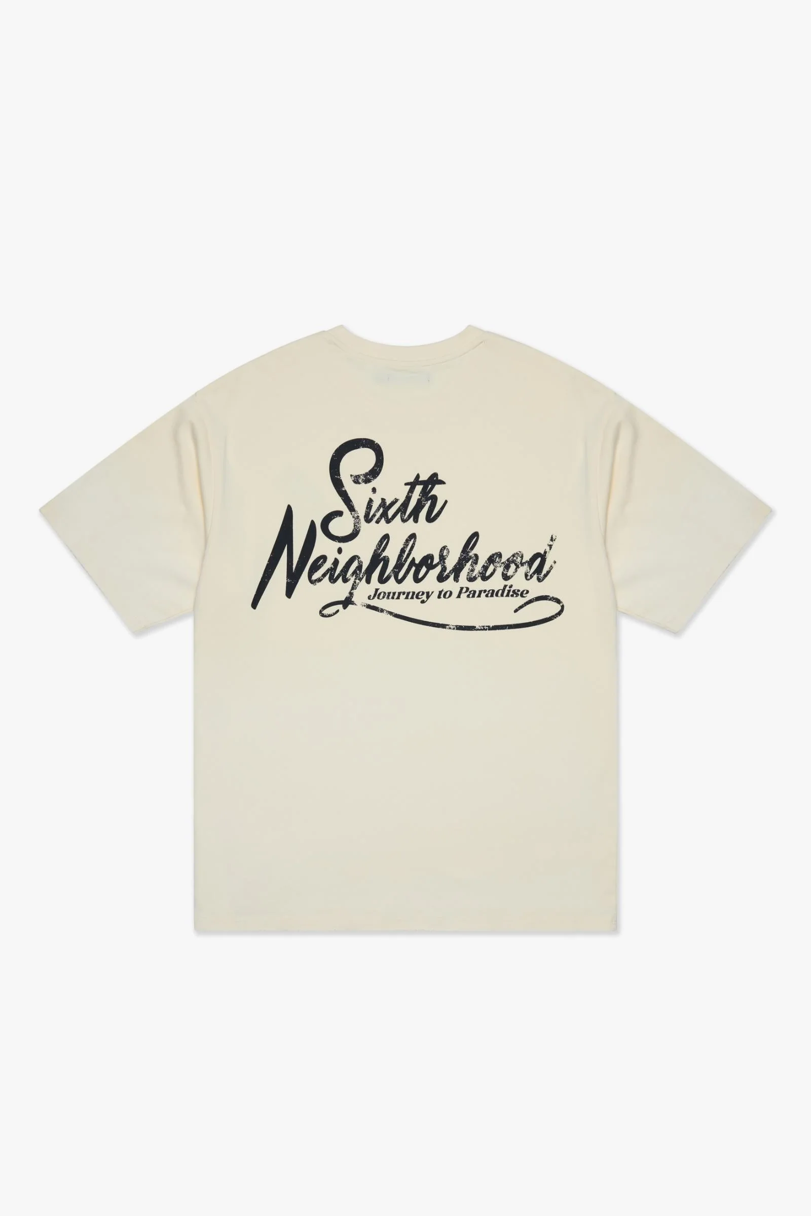 6Th Nbrhd Paradise Men's T-Shirt Cream - Image 12