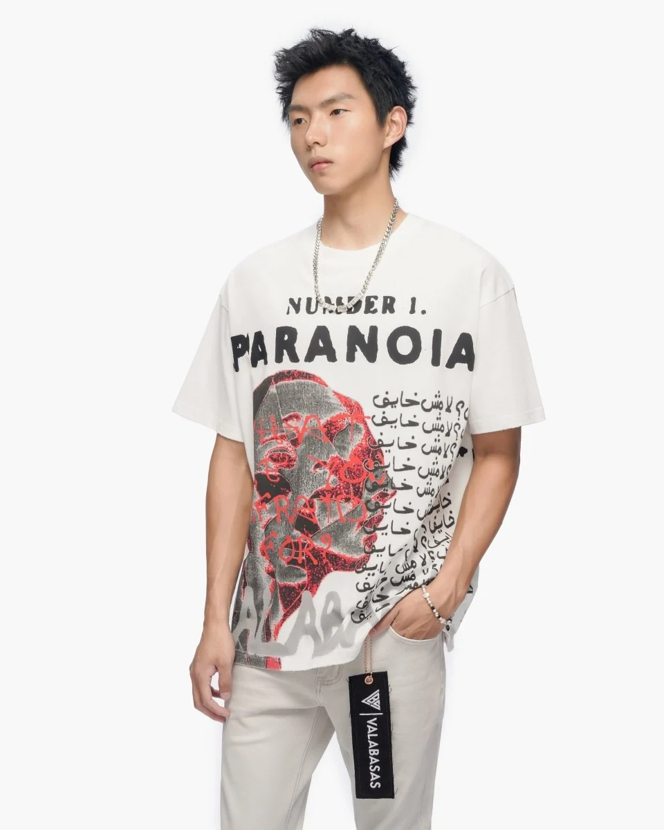 Valabasas Paranoia Tee - Graphic White - Image 2
