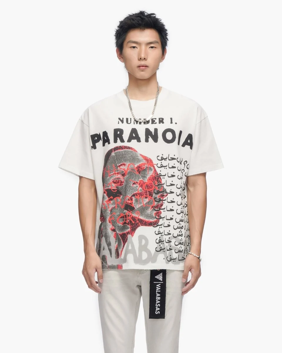 Valabasas Paranoia Tee - Graphic White - Image 8