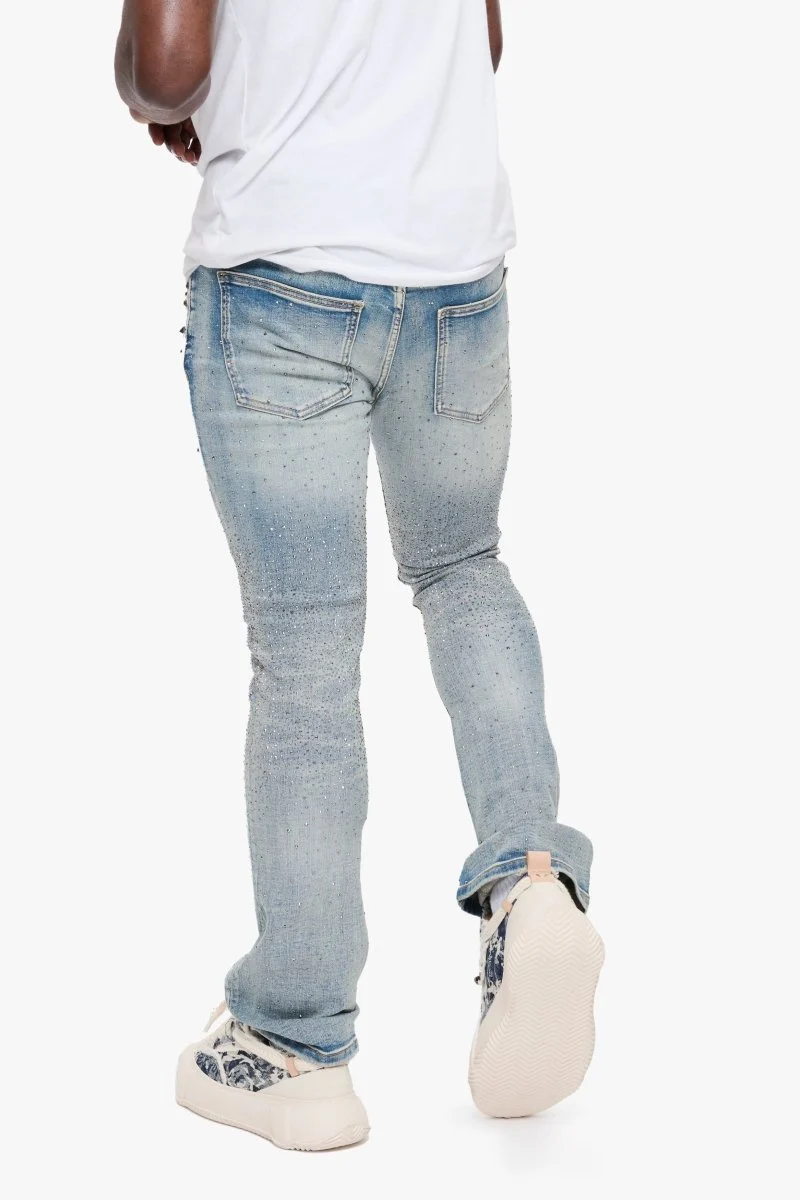 Valabasas Parrel Stacked Flare Jean Light Blue - Image 7