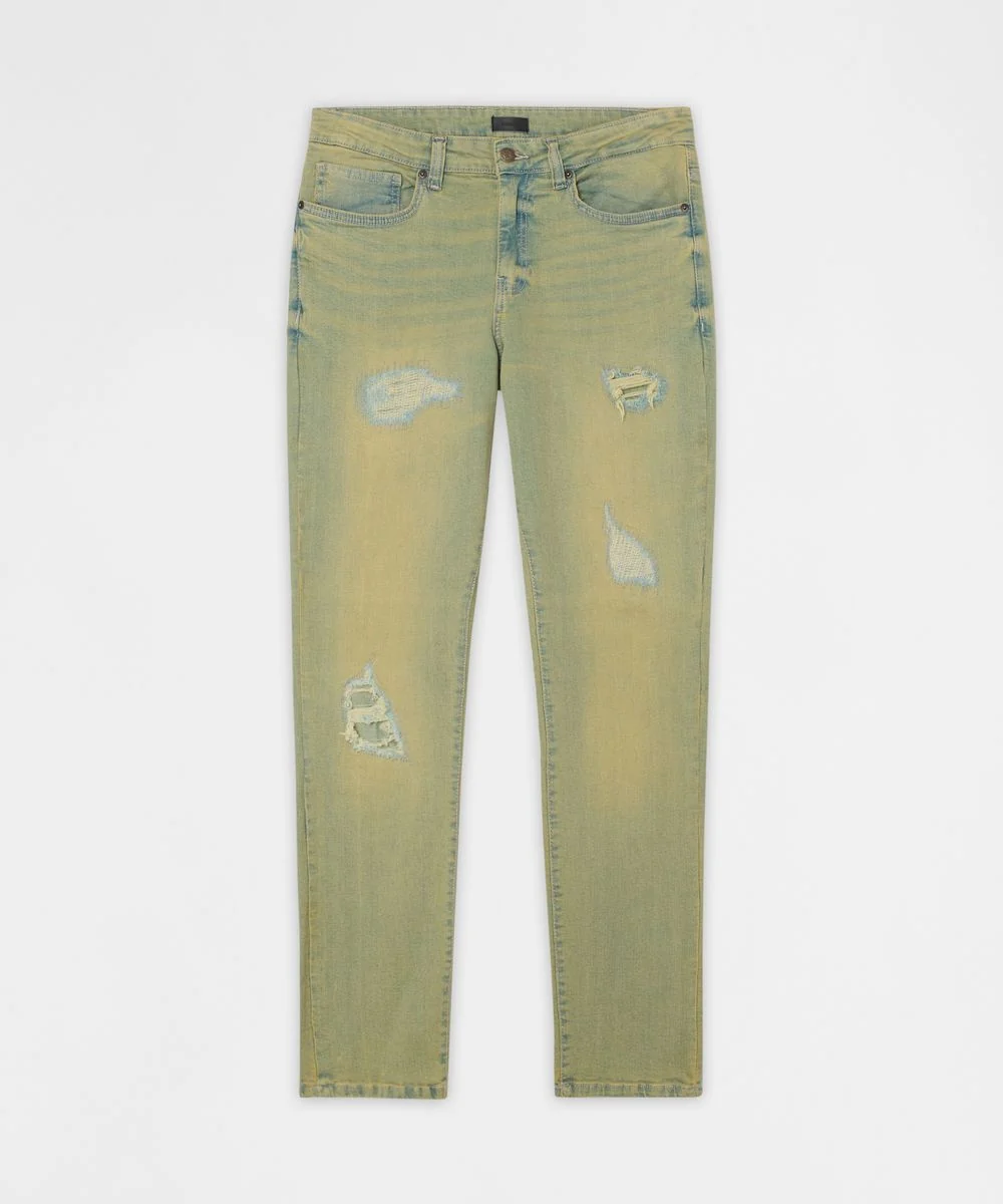 Reason Brand Ripped Jeans - Light Wash - Image 8