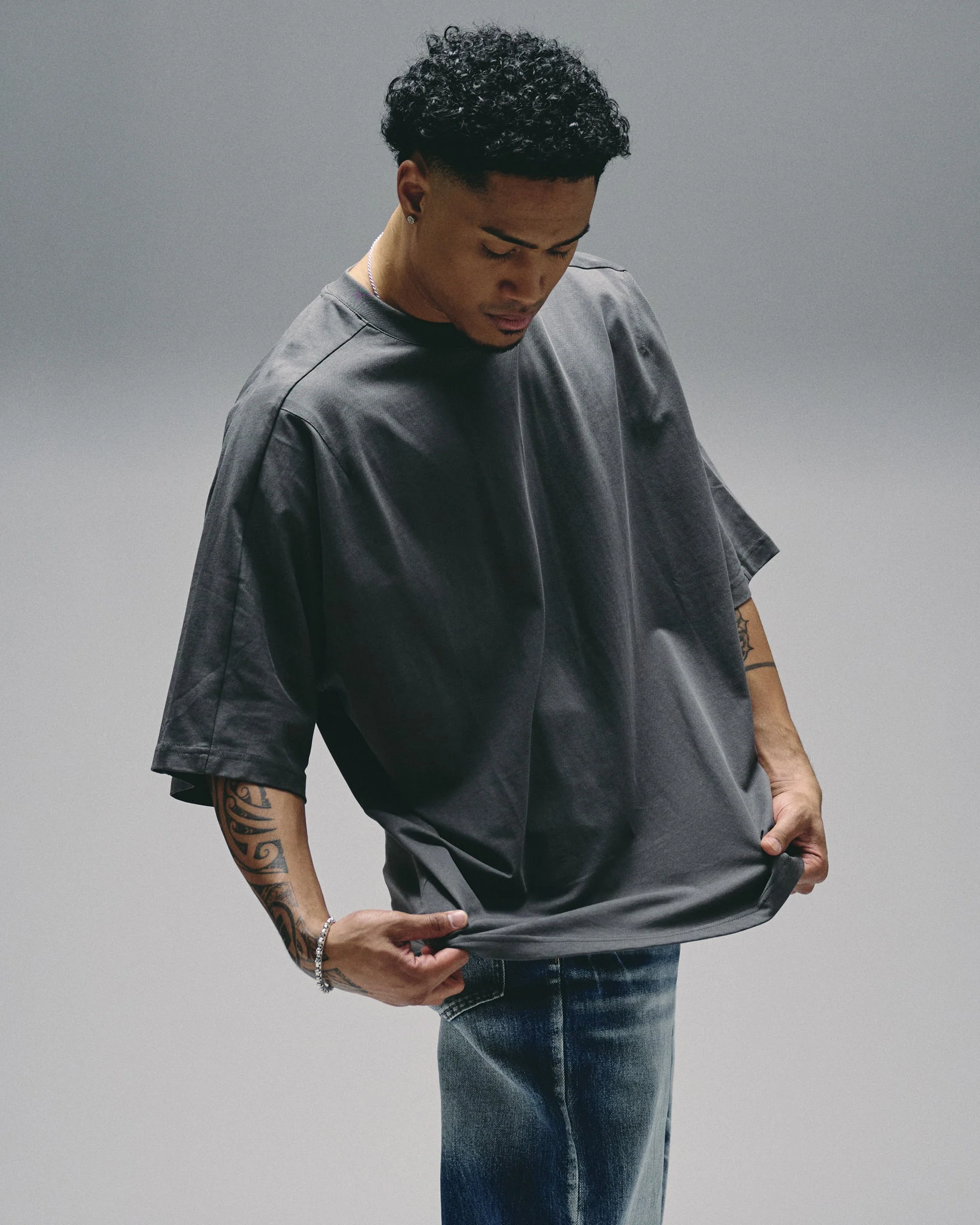 Silnt Chptrs Sc-T2-001 T-Shirt Grey - Image 4