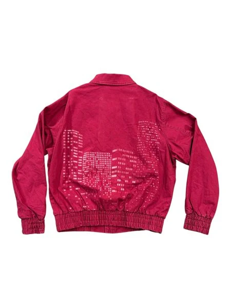 6th Nbrhd Skyline Jacket - Embroidered Red - Image 3