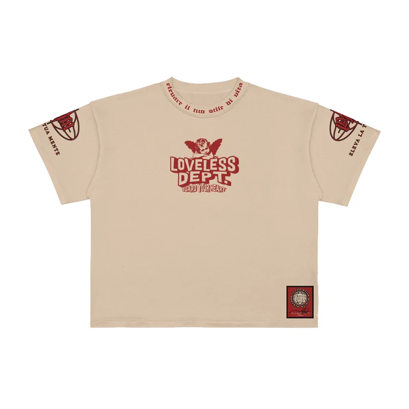 Premium Loveless T-Shirt - Oversized Cream - Image 3