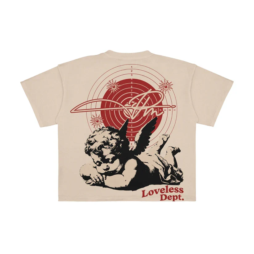 Premium Loveless T-Shirt - Oversized Cream - Image 4