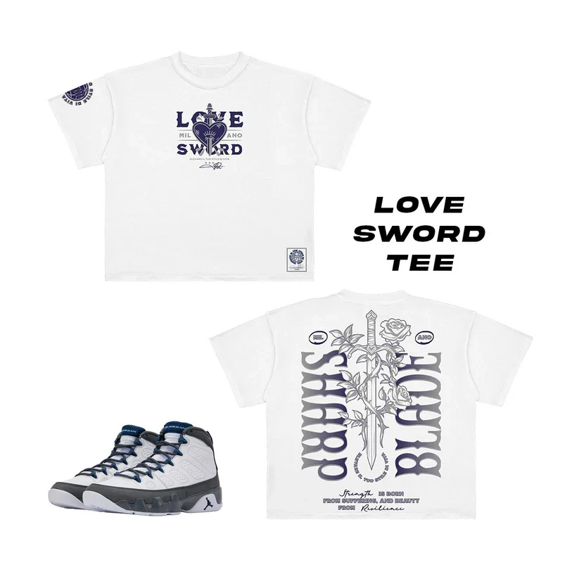 Premium Love Sword T-Shirt - Graphic Cream - Image 3