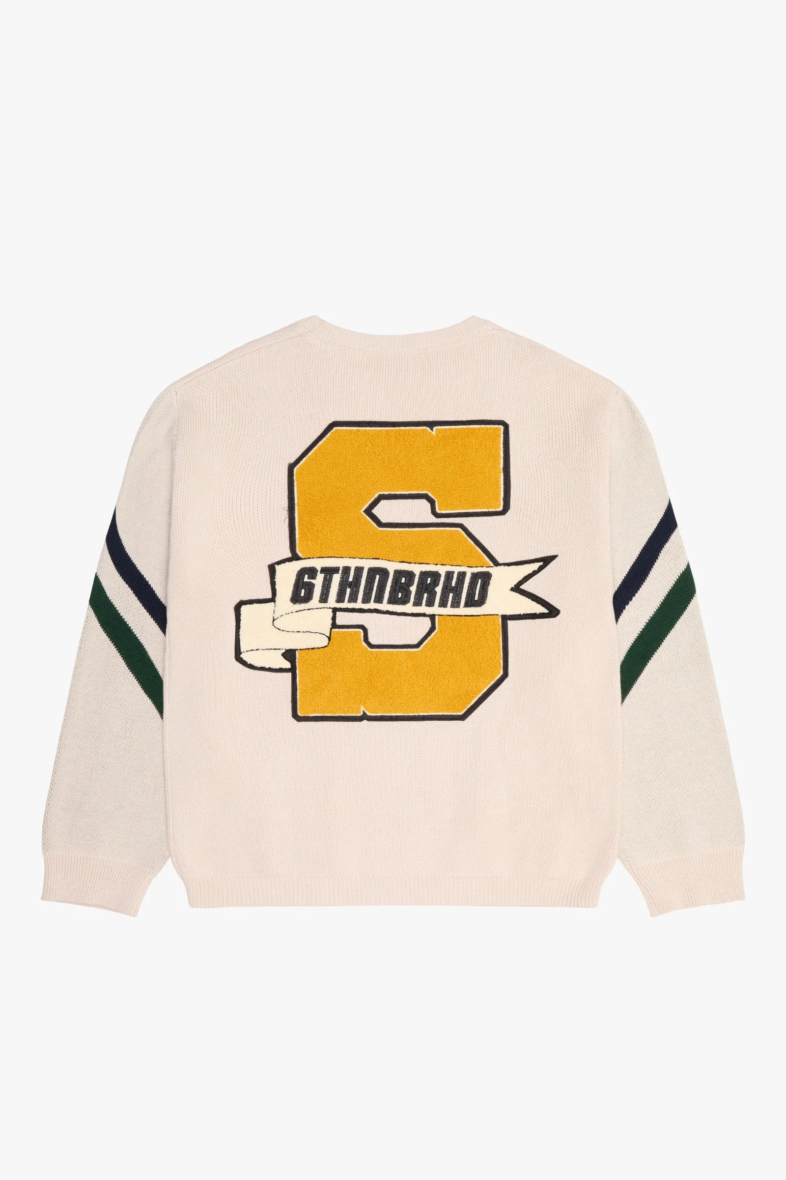 6Th Nbrhd Private School Men's Sweater Cream - Image 5