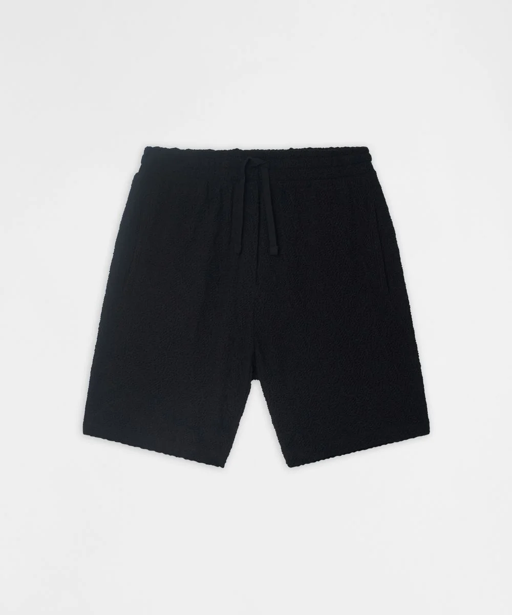 Reason Brand Textured Shorts - Elastic Waistband - Image 2