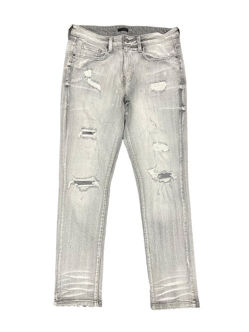 Reason Brand Distressed Jeans - Slim Fit Grey - Image 2