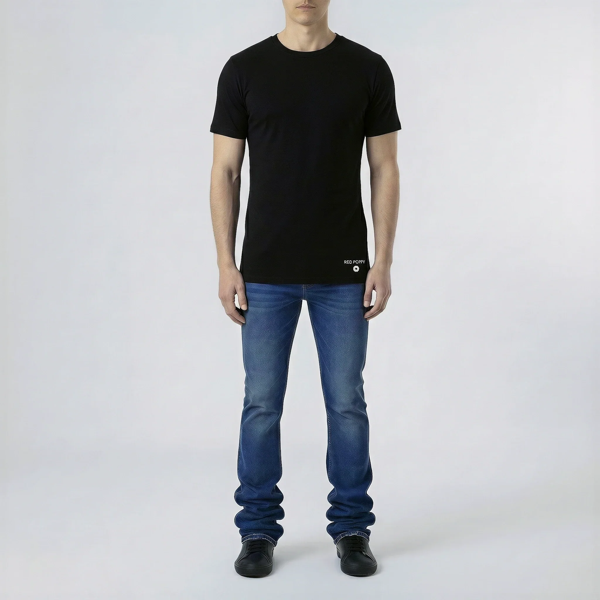 Red Poppy Basic T-Shirt - Slim Fit - Image 3