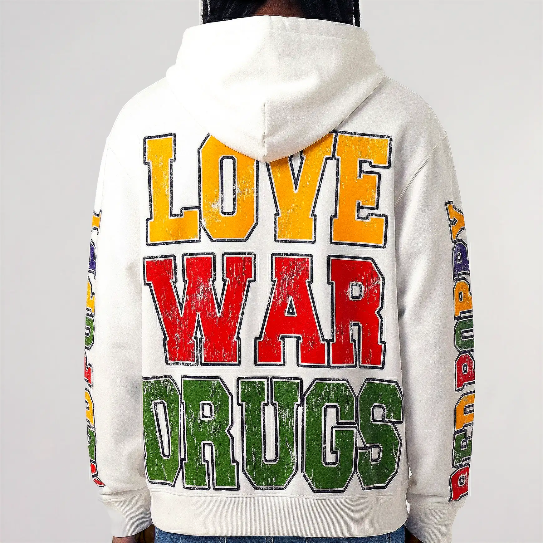 Red Poppy Graphic Hoodie - Bold Print - Image 2