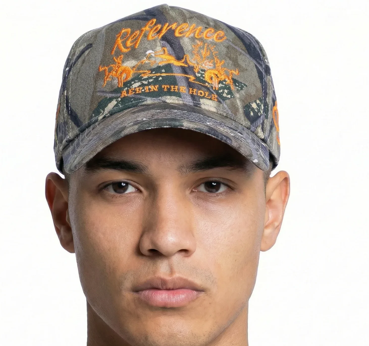 Reference Western Snapback Hat - Embroidered Camo - Image 3