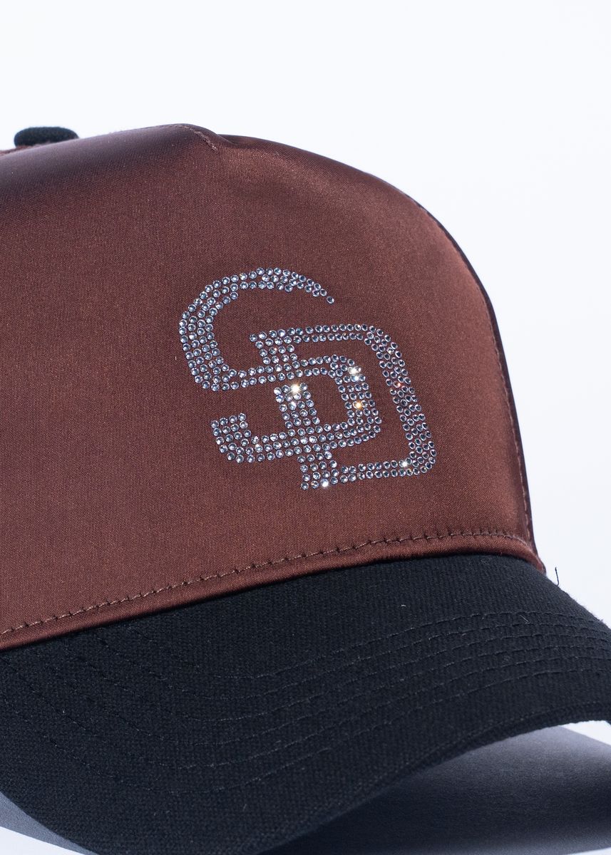 Reference Rhinestone Snapback Hat - Satin - Image 3
