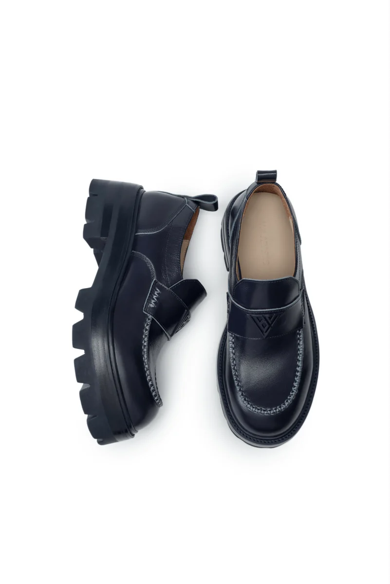 Valabasas Reigi Loafer Men's Shoes Navy - Image 2