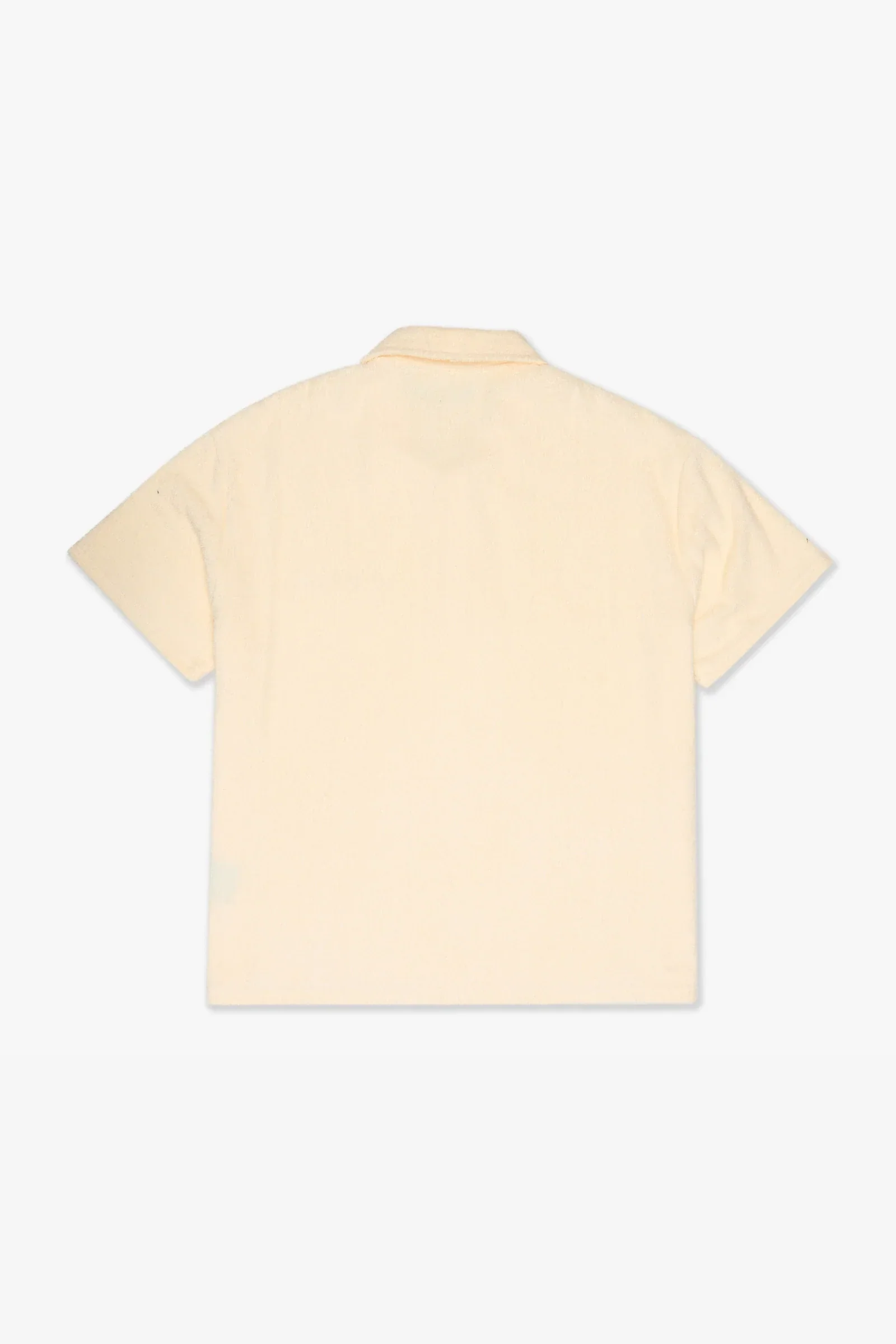 Silnt Chptrs Terry Polo Shirt - Relaxed Fit Cream - Image 5